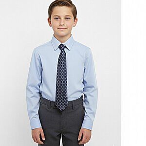 Arrow Boy's Long Sleeve Dress Shirt & Tie Size 12 NWT